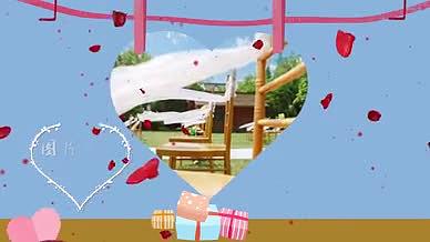 七夕节玫瑰花AE模板视频的预览图